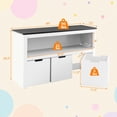 thumbnail image 3 of Barara King Kids Storage Unit Bookshelf,Toy Storage Organizer,Kids Toy Storage Organizer with Blackboard Top-3-Drawer, 3 of 10