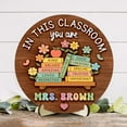 thumbnail image 5 of Personalized Teacher Door Hanger – Custom Classroom Welcome Sign, Back to School Gift, Teacher Decor & Classroom Holiday Decoration, 5 of 5