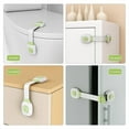 thumbnail image 6 of 1 Pair of Child Locks Multi Use Child Locks Childproofing Proofing Cabinet for Drawers Fridge Dishwasher Toilet Seat Cupboard Oven No Drilling, 6 of 7