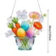 thumbnail image 3 of Adorno colgante de ventana de acrílico teñido con forma de huevo de Pascua | Adorno atrapasol estilo cristal marino | Decoración rústica para el hogar y el jardín, ideal para ventanas, 3 of 8