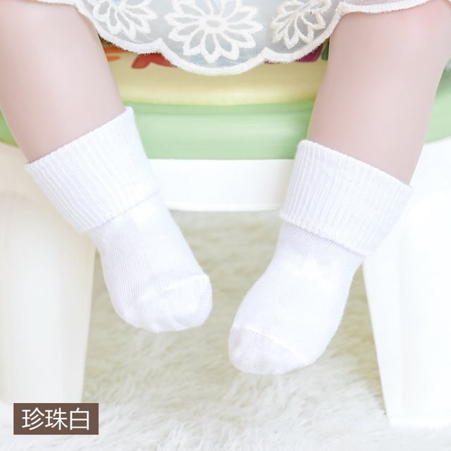 ITFABS Babies' Solid Color Anti Slip Cotton Socks Rubbers Warm Socks