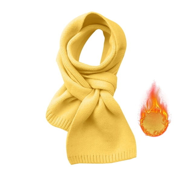 Scarf for women Solid Color Patch Fashion Versatile Knitted Autumn Winter Warm Scarf