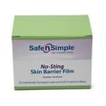 Safe n' Simple Skin Barrier NoSting Wipes, 25Count NoSting Skin Barrier Film Large
