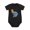 Black, variant on Narwhal String Colorful Ice Cream Balls Baby Bodysuit, 100% Cotton Short Sleeve Snap Romper, 0-12 Months