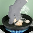 thumbnail image 3 of Guantes de cocina para horno: guantes de cocina/guantes para barbacoa resistentes al calor de doble capa de silicona y algodón, 3 of 5