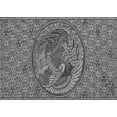 thumbnail image 1 of Ahgly Company Machine Washable Indoor Rectangle Transitional Dark Gray Area Rugs, 6' x 9', 1 of 7