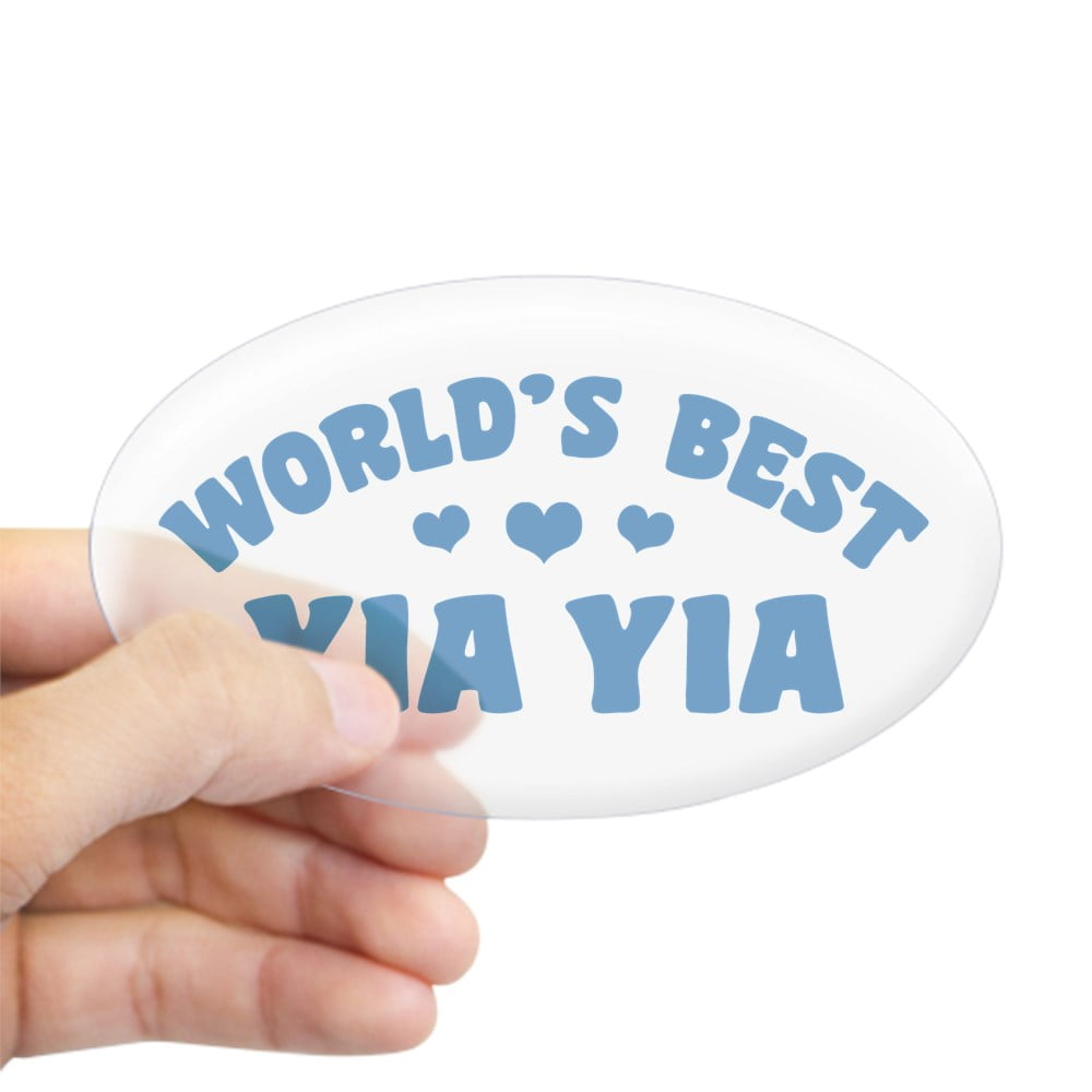 CafePress World's Best Yia Yia Sticker (Oval)