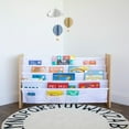 thumbnail image 7 of Humble Crew Journey Extra Large Kids 4 Tier Bookrack with 4 Front Pockets for Smaller Books, Natural/White, 7 of 7