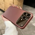 thumbnail image 2 of Large Window Frosted Phone case with Lens Film, All-Inclusive case, Simple Business, Anti-Drop and Anti-Abrasion, for iPhone 15 14 13 12 11 Pro Max Phone case (Dark Blue,iPhone 15), 2 of 8