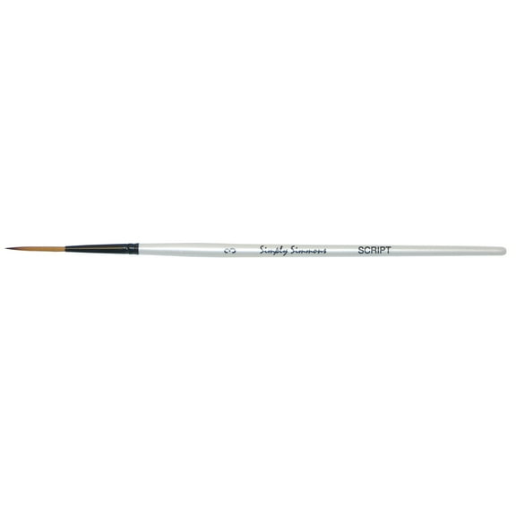 Robert Simmons Simply Simmons Short Handle Brush, Script, 3