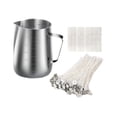 thumbnail image 4 of Soporte de Mecha BLESIY Olla Acero Inoxidable Conjunto 2 Macetas para Hacer Velas, 4 of 8