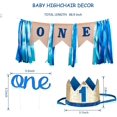 thumbnail image 5 of JOYYPOP 1st Birthday Decorations for Boys - Baby 1st Birthday Party Supplies 67PCS with 1st Birthday Baby Crown, ONE Cake Topper, 1st Birthday Highchair Banner Decorations(Blue), 5 of 7