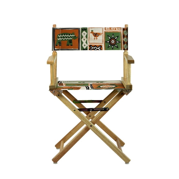 18" Director's Chair Natural Frame-Congo BongoNatural