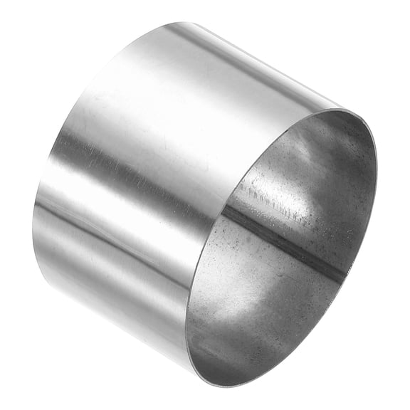 Uxcell 3 1/2" (89mm) ID Straight Pipe Fitting, 304 Stainless Steel Coupling Metal Tube Connector Adapter for Irrigation Water Pipelines, DIY, 60mm Long