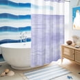 thumbnail image 6 of No Hook Shower Curtain, Lavender Purple Shower Curtains for Bathroom with See Through Top Window, Vintage Solid Color Modern Minimalist Waterproof & Washable Bath Curtain Stand Up Stall 36"x72", 6 of 9