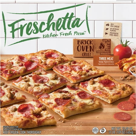 FRESCHETTA Brick Oven Pizza, Three Meat, 23.09 oz