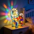 thumbnail image 7 of Tarmeek Easter Night Light Lamp Easter Decorations, Resin 6 Inch Easter Light Up Samoyed Dog Statue Night Light Home Mantel Easter Decor, Indoor Figurine Lamp for Easter Bedroom Ornaments, 7 of 7