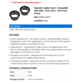 thumbnail image 2 of Cigarette Lighter Bezel - Compatible with 2006 - 2010, 2013 - 2016 Ford Fusion 2007 2008 2009 2014 2015, 2 of 2