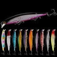 thumbnail image 2 of 2PC Fishing Lures Jigs Outdoor Fishing Gear 13g/11cm Hard Sea Fishing Bait Sea Fishing Sinking Minnow With Hook, 2 of 10