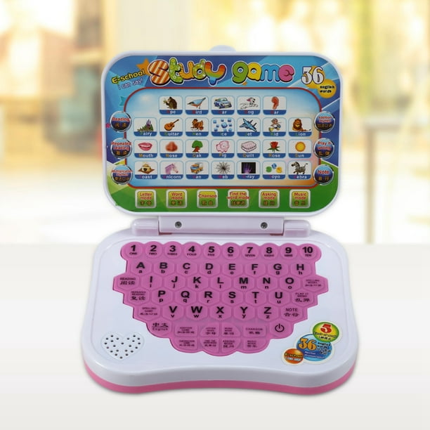 Cergrey Kids Laptop baby Kids Children Bilingual Educational Learning Study Toy Laptop Computer Game Learning Laptop