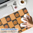 thumbnail image 4 of Long Mouse Pads for Desk,Checkered Pumpkin Halloween Pattern Desk Mats on Top Of Desks, Desk Mouse Pad Extra Large with 3mm Non-Slip Base and Stitched Edge for Gaming,Office,Work,Home 35.4"x15.7", 4 of 6