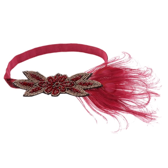 Diadema jinwen Mujer con Forma de Flores Rojo