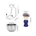 thumbnail image 1 of 3pcs/set Professionnel Grande Capacité Barbe Brosse à Raser, Ensemble de Rasage de Barbe, Outil de Barbe Durable pour Hommes Coupe de Cheveux Salon de Coiffure, 1 of 8