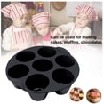 thumbnail image 5 of Accesorios para freidora de aire, molde de cupcake de silicona de 18 cm o 21 cm, molde universal para pastel de muffin de chocolate (18 cm), 5 of 5