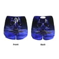 thumbnail image 6 of Uemuo Steel Skull Pattern Women's Athletic Shorts High Waisted Running Shorts with Liner Pockets Gym Elastic Workout Shorts-XX-Large, 6 of 9