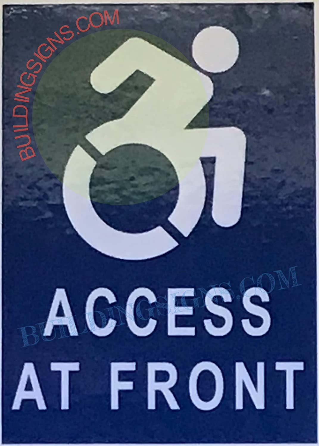 Access at Front STICKERSTICKER (Blue, 5X7 INCH, Vinyl Sticker) (ref ...