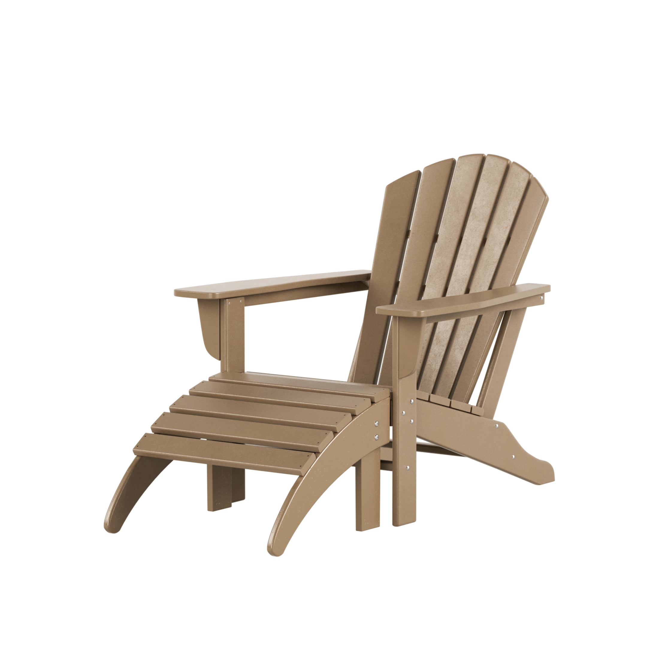 plastic adirondack chairs with footrest