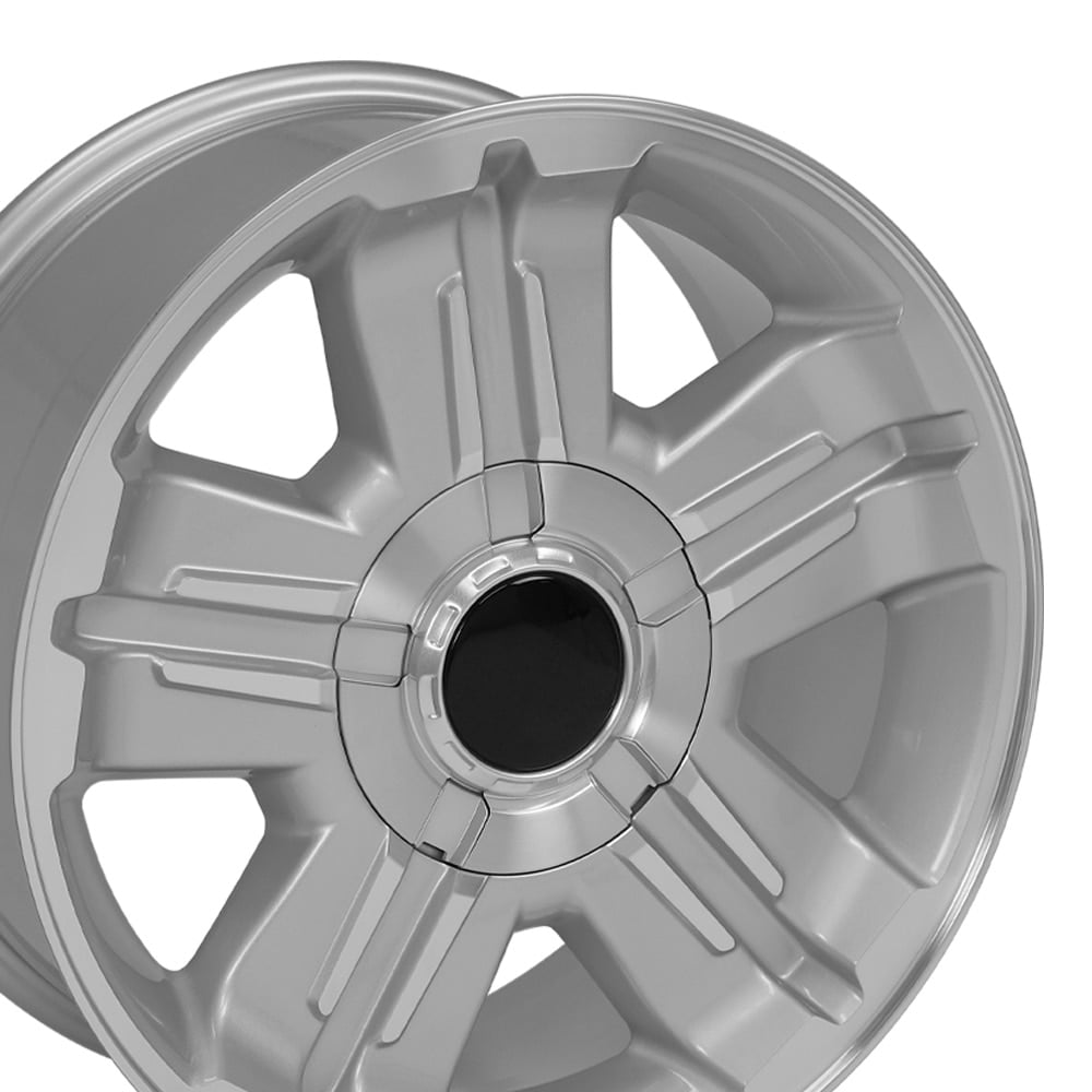 OE Wheels CV88 18 Inch Rim Fits Tahoe Z71 Style 6x139.7 18x8 Gloss Silver Machined - Hollander 5300 (1)