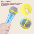 thumbnail image 2 of Two Wired Microphones, 3.5mm Jack Wired Dynamic Microphone, Battery-Free Light, Children's Singing Machine, Household Wired Microphone (Blue + Pink), 2 of 5