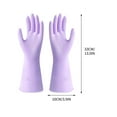 thumbnail image 2 of Foqnuq Rubber Cleaning Gloves for Dishwashing & Household Chores | Thickened Latex Kitchen Gloves | Durable & Comfortable Waterproof Rubber Gloves, 2 of 2