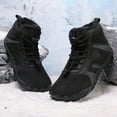 thumbnail image 5 of Men's Ankle Boots Winter Couples Fashion Lined On Lace Up Comfortable Warm Footwear Outdoor Daily Use Durable Lightweight Non Sole, 5 of 9
