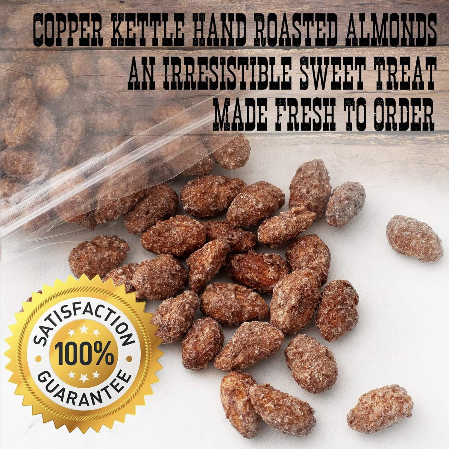 Jd's Snack Factory Roasted Almonds – Cinnamon Candy Coated Almonds, 24 oz (1.50 lb)