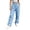 Blue, variant on Oksale Womens Petite Sweatpants with Pockets Elastic Drawstring Waisted Straight Leg Sweat Pants Comfy Moisture Wicking Loose Gym Pants for Fall Black M