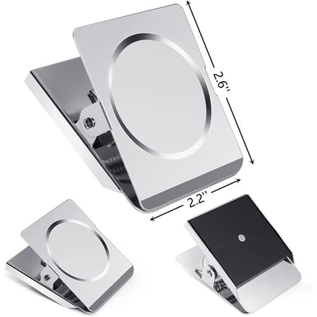 Oversized Magnetic Clip 6-piece Heavy-duty Stainless Steel Metal Clip ...