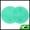 Green, variant on Unique Bargains Double Circle Shape Makeup Sponge Brush Cleaner 1 Pc Rose Red