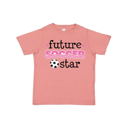 

Inktastic Future Soccer Star Girls Gift Toddler Toddler Girl T-Shirt