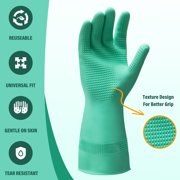 Donning Gloves for Compression Socks - Easy Donning & Doffing for Compression Stockings - Green, 1 Pair
