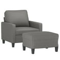 thumbnail image 4 of vidaXL Sofa Chair with Footstool Accent Upholstered Living Room Chair Fabric, 4 of 35