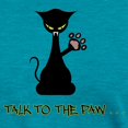 thumbnail image 3 of CafePress - Talk To The Paw Attitude T Shirt - Womens Tri-blend T-Shirt, 3 of 4