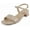Beige Patent, variant on Shoes Women Ankle Strap Sandals Low Block Heel Single Band EPISODE-S Black Nubuck Suede 6