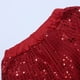 thumbnail image 3 of WILLBEST Pantalones Casuales Para Mujer Con Lentejuelas Brillantes, Trajes de Baile Callejero, Ropa de Hip Hop, Baile de Jazz, Blusa Con Cremallera Completa, Conjunto de Pantalones Harén Para Niñas, 3 of 5