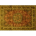 thumbnail image 1 of Ahgly Company Indoor Rectangle Medallion Yellow Traditional Area Rugs, 5' x 7', 1 of 4