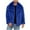 Blue, variant on Winter Fleece Coats for Men Warm Faux Furry Solid Color Turndown Collar Outerwear Plus Size Winter Long Sleeved Cardigan Coat Orange S