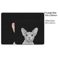 thumbnail image 5 of WIRESTER 13.77x10.23 in Rectangle Mouse Pad with Non-Slip Rubber Base for Computers, Laptop, Office & Home - Cream Sphynx Kitten Cat, 5 of 5
