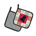 thumbnail image 2 of Carolines Treasures CK5412PTHD Norfolk Black Turkey Love Pair of Pot Holders, 7.5HX7.5W, multicolor, 2 of 4