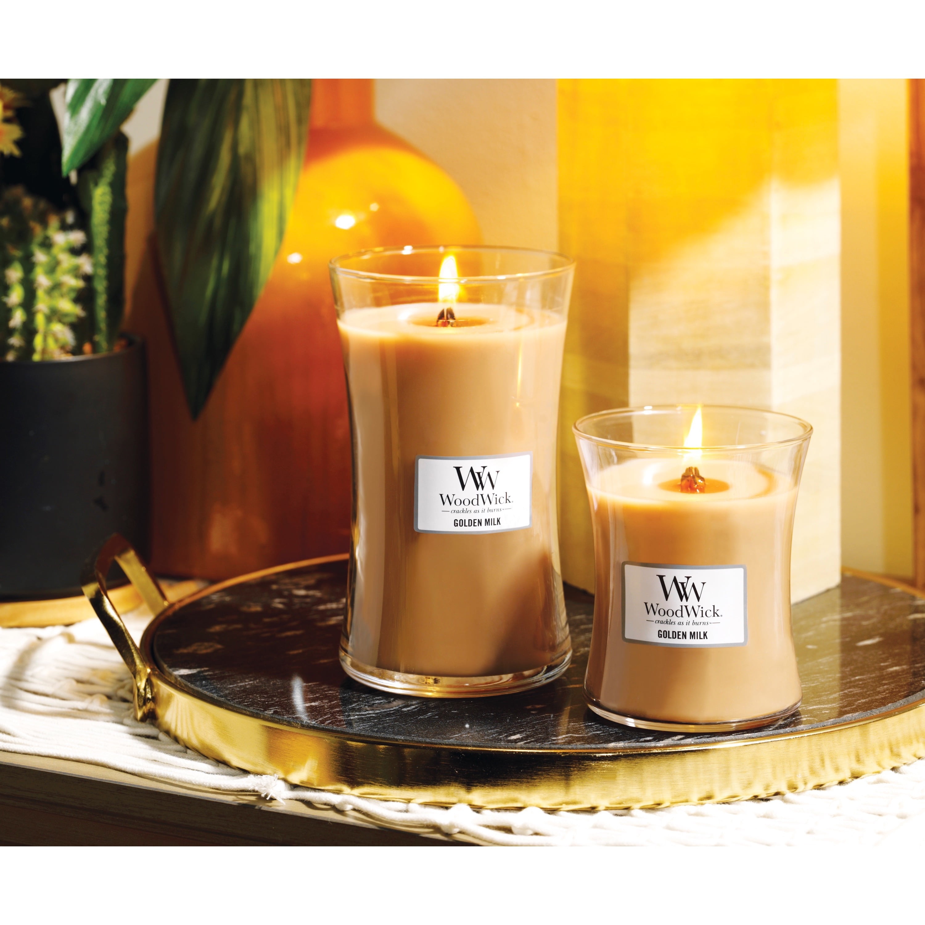Hemp & Ivy WoodWick® Medium Hourglass Candle - Medium Hourglass Candles